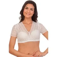 MarJo Dirndlbluse Dirndlbluse - NANITA-LOTTA - offweiß