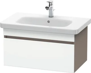 Duravit DuraStyle Waschtischunterbau wandhängend Weiß & Basalt Matt 730x448x398 mm - DS638101843 DS638101843