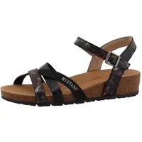 Mustang Shoes Magnolia Sandalette Riemchensandale, Sommerschuh mit modischem Druck
