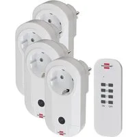 Brennenstuhl Steckdose Comfort-Line Funkschalt-Set 4x IP20, Packung, 4-St.