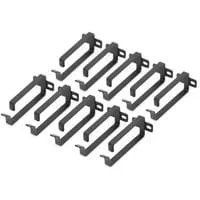 Kabelführungsbügel für 483mm (19")-Schränke schwarz, 10 Stück, 2HE, 44 x 100mm