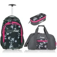 ELEPHANT Schulrucksack Schultrolley Trolley Hero Signature Schulrucksack (3 Teile Set), Rucksacktrolley Schule Rucksack Trolly, Sporttasche, Mäppchen Box +tsm