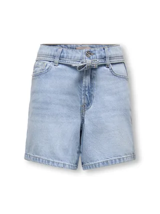 KIDS ONLY - KOGGIANNA HW BELT SHORTS PIMBOX DNM NOOS Light Blue Denim - Gr. - 146