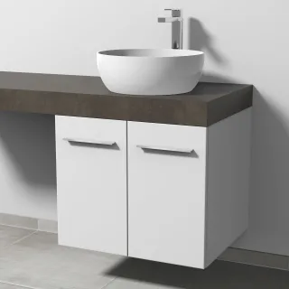 Sanipa Waschtischunterbau mit Türen 2morrow (G1361) 510x600x520 Weiß-Soft, G136143 G136143