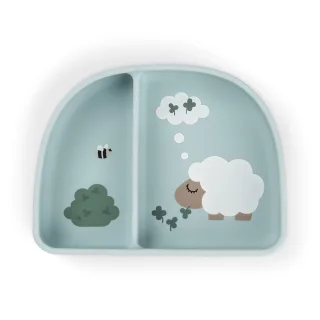 Done by Deer Stick&Stay Snackschale Tiny farm - blau