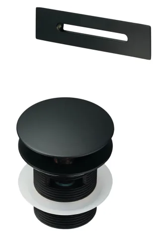 Neuesbad Serie 600 Ablaufgarnitur Set, schwarz matt, für Serie 600 Badewannen NB1KYY_N10B1