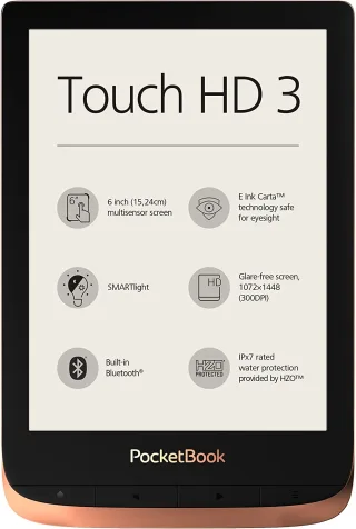 PocketBook Touch HD 3 16GB [6" WiFi only] schwarz/kupfer