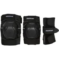 Powerslide Protektoren-Set Standard Black Set (Set, 3-tlg., mit Ellenbogenprotektor, mit Handgelenkprotektor, mit Knieprotektor)