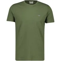 Gant T-Shirt SLIM PIQUE SS T-SHIRT aufgestickte GANT-Wappengrafik auf der Brust