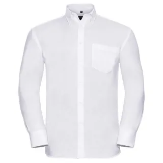 Russell Collection - "Ultimate" Formelles Hemd für Herren Langärmlig (Weiß)