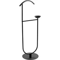 HAKU Herrendiener Anzugständer, Dressboy, Kleiderboy, Kleiderbutler, Stiller Diener, (1 St), freiform - aus Metall schwarz -B/T/H 45/34/116 cm