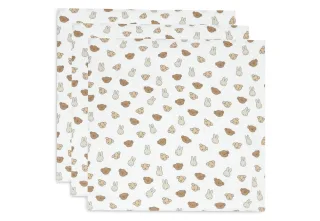Jollein Spucktuch Hydrophill 70x70cm Miffy and Friends, 3-Pack
