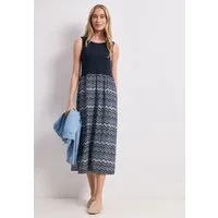 STREET ONE Midikleid mit allover Print