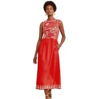 Love & Roses Midikleid Love & Roses Jersey-Midikleid mit Rockteil, (1-tlg)