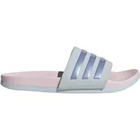 adidas Performance Adilette Comfort Slides - 3-Streifen - blau/pink Damen Badeschuh