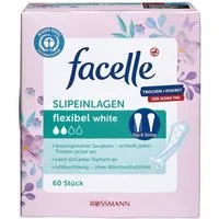 facelle Slip-Einlage Flexibel White, 60 Stück