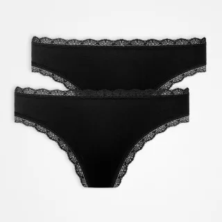 SNOCKS - Thong Lace black - Gr. - S
