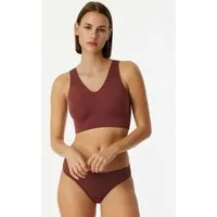 Schiesser Bustier Invisible Soft Lace herausnehmbare Pads, Spitzeneinsatz, V-Ausschnitt