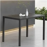 Melko Gartentisch Aluminium Beistell Balkontisch rechteckig Terrassentisch (1-St)