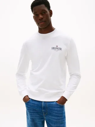 HILFIGER STACKED SWEATSHIRTS white - Gr. - S