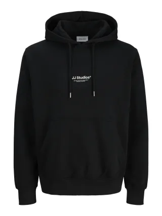 JACK&JONES - JJESOHO SWEAT HOOD NOOS Black - Gr. - L