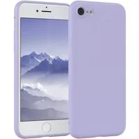EAZY CASE Handyhülle für Apple iPhone SE 2022/2020 iPhone 8/7 Hülle Silikon 4,7 Zoll, Silikonhülle stoßfest Smart Slimcover Case Dünn Blau Lila