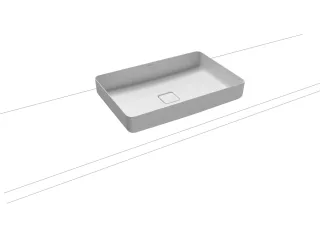 Kaldewei Waschtisch-Schale Miena, Modell 3185 ohne Überlauf 580x380, 909606003001 909606003001