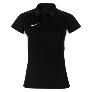 Nike - Poloshirt für Damen, Kontrasteinsatz, Raglanärmel (Schwarz/Weiß)