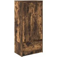 vidaXL Sideboard Schrank mit Schublade Räuchereiche 55,5x34x119,5 cm (1 St)