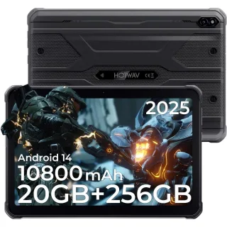 HOTWAV R10 Pro UNISOC T606 Octa Core 8GB+12GB RAM 256GB ROM 4G LTE 10.1 Inch 10800mAh Battery Android 14 IP68 IP69K Rugg