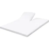 Dormisette Spannbettlaken Dormisette Split Topper Spannbettlaken für Boxspring Auflagen, Stretch-Jersey, Gummizug: Rundumgummizug, (1 Stück), Spannbettlaken für geteilte Toppermatratzen, 1 Einschnitt