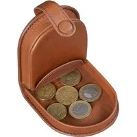 Benthill Mini Geldbörse Echt Leder Münzbörse mit Kleingeldschütte Kleingeldbörse für Münzen, Münzfach