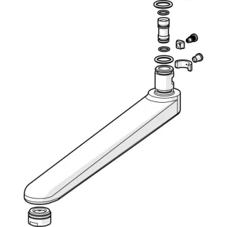 Hansa Auslauf komplett 59910417 235 mm, verchromt