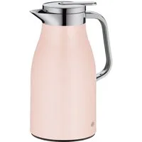 Alfi Isolierkanne SKYLINE, mit Hartglaseinsatz und ergonomischem Griff, 1 l, (1-St), 12h heiß & 24h kalt, Drehverschluss mit bequemem Druckknopf