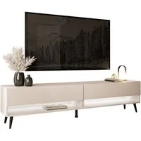 Lookway Lowboard CALANTE 180 cm RTV Schrank auf Beinen und LED-Beleuchtung