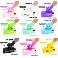 Kemes Einweghandschuhe Nitrilhandschuhe 100 Stück Gummihandschuhe Lebensmittelgeeignet Latexfrei