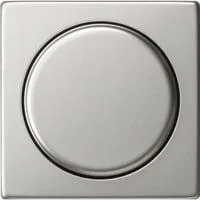 Abdeckung mit Knopf für Dimmer und elektronisches Potentiometer edelstahl, Retail