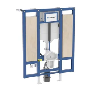 Geberit Duofix Sigma Wand-WC-Element 111904006 mit Sigma Unterputz-Spülkasten 12cm, barrierefrei, Stütz/Haltegriffe