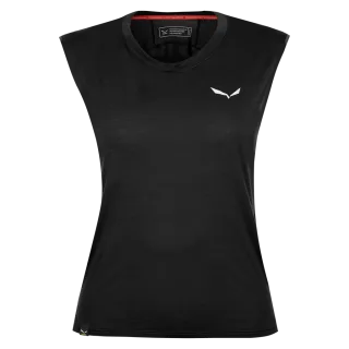 SALEWA - Pedroc Alpine Merino Tanktop Damen - Schwarz (Gr.38)
