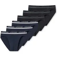 uncover by SCHIESSER Slip 6er Pack Basic (Spar-Set, 6-St) Rio Slip / Unterhose - Baumwolle - ohne Eingriff