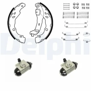 Delphi Bremsbacken vormontiert hinten Citroen C2 C3 Peugeot 1007 KP1088
