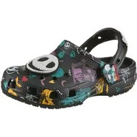 Crocs The Nightmare Before Christmas Jack and Sally Classic Clog Clog Hausschuh mit zwei übergroßen Jibbitz™-Ansteckern