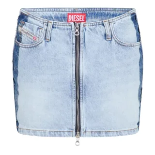 Diesel - "Ron S4" Minirock für Damen, A-Linie, Regulär (Blaues Denim)
