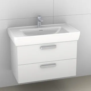 Artiqua 415 Waschtischunterschrank für Pro A 813956 Weiß Glanz, 415-WU2L-L28-7050-68 415-WU2L-L28-7050-68