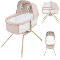 lionelo Baby-Reisebett MALIN EVO, 0 bis 9 kg - Matratze - nur 7 kg