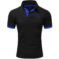 behype Poloshirt PALM mit kontrastfarbigen Details