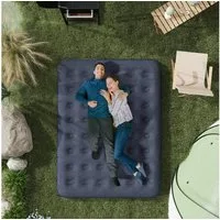 Outsunny Luftmatratze für 2 Personen, (Luftbett, 1-St., Campingbett), Dunkelblau, 203 x 152 x 22 cm