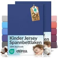etérea Himmlische Qualität Spannbettlaken etérea Comfort Jersey 2er Set Spannbettlaken, Jersey, Gummizug: rundum, (2 Stück)