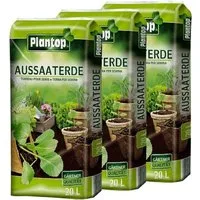 Plantop Pflanzerde Plantop Aussaaterde 3 x 20l