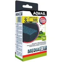 Aquael Aquariumfilter Filterschwamm, für Uni Filter 500 (3 Stück)